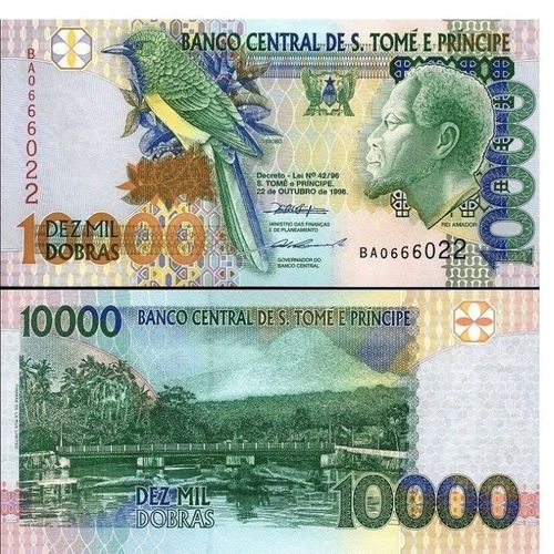 Billet Sao Thomé Et Principe 10 000 Dobras