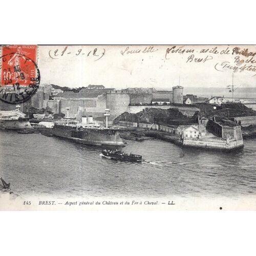 Carte Postale De Brest (Finistère) Aspect Général Du Château Et Du Fer À Cheval (Réf.145)