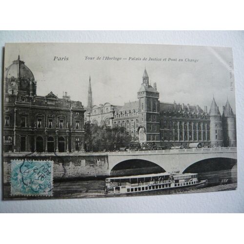 Paris Palais De Justice Et  Pont Au Change