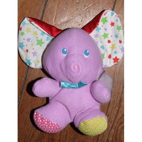 Souris Doudou Playskool Peluche D' Activité Multicolore 16 Cms + Oreilles De 6 Cms