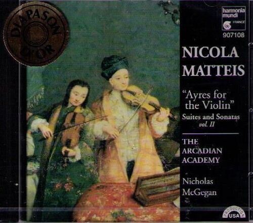 Ayres Pour Le Violon, Suites & Sonates Vol. 2 The Arcadian Academy