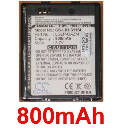 Batterie Compatible Pour Lg Ku311 Noir