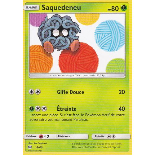 Carte Pokemon - Saquedeneu - 6/40 - Édition Macdonald 2019 -