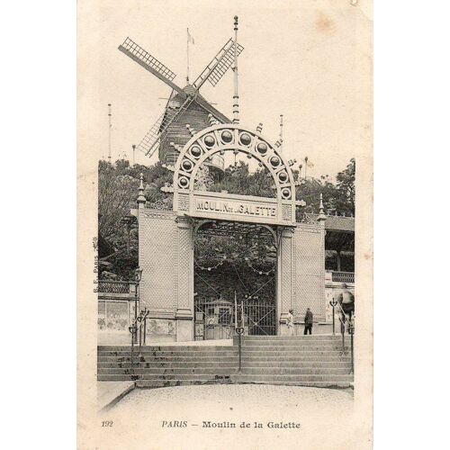 Carte Postale - Paris 18° - Moulin De La Galette 1900