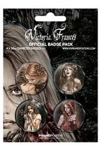 Victoria Frances Pack 4 Badges Design 1