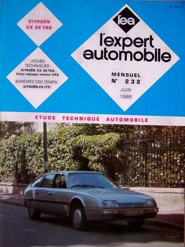 Revue Technique Rta Citroen Cx 22 Trs  N° 232