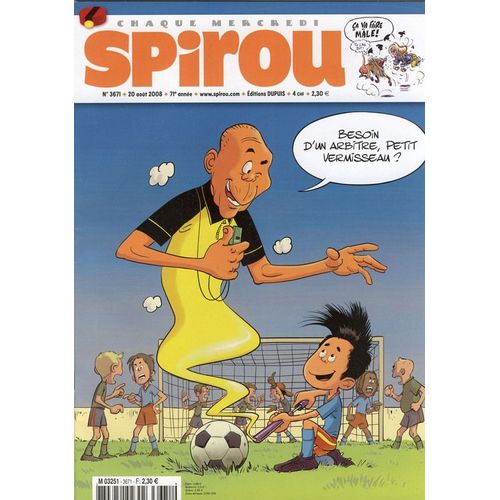 Spirou  N° 3671 : Besoin D'un Arbitre, Petit Vermiseau ?