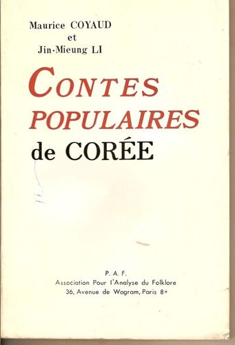 Contes Populaires De Corée