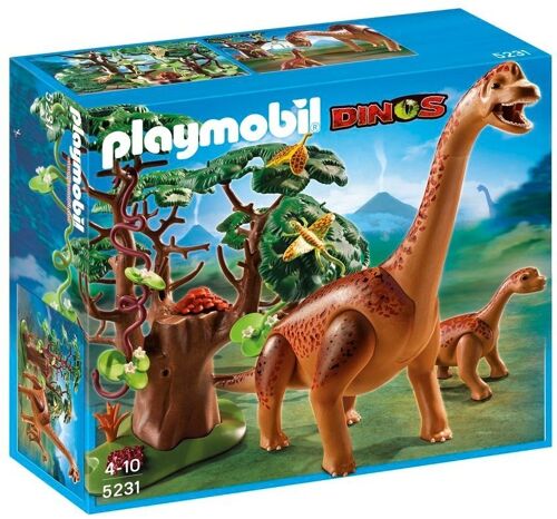 Playmobil 5231 - Brachiosaure Et Son Petit