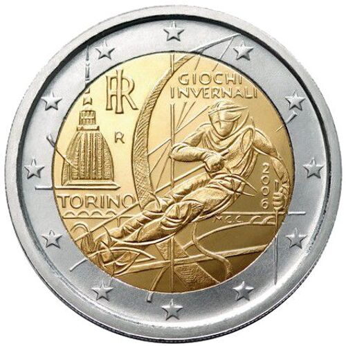 2 Euros 2006 Italie Jo D'hiver De Turin
