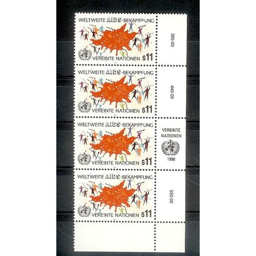 Nations Unies  Vienne Annee 1990 Bloc De 4  N° 105 Neufs