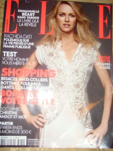 Elle  N° 3272 : Rachida Dati. Shopping. Christine Angot.