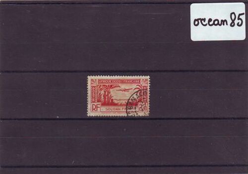 Soudan 1940 : Poste Aérienne : Avion Survolant Le Soudan - Timbre Oblitéré