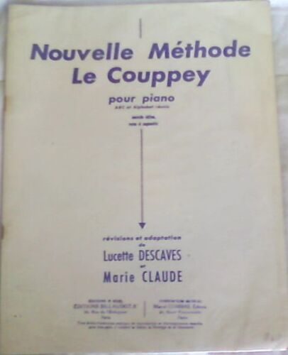 Nouvelle Méthode Le Couppey Pour Piano
