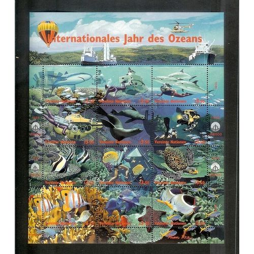 Nations Unies  Vienne Annee 1998 Bloc Feuillet  Neuf N° 271 A 282