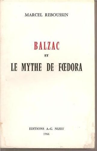 Balzac Et Le Mythe De Foedora
