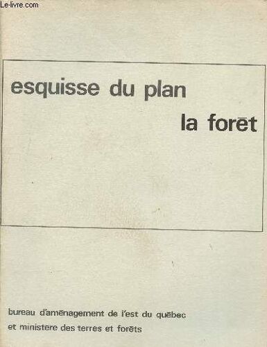 Esquisse Du Plan La Forêt Mai 1965 Sommaire: Description Global Du Phénomène; Description De La Situation Actuelle; Utilisation Actuelle De Cette Forêt, Industrie De Transformation; Formes D(...)