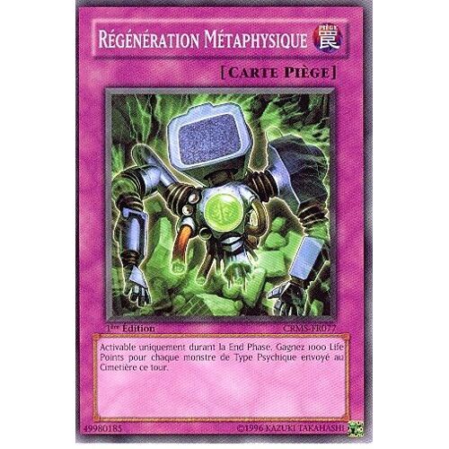 Régénération Métaphysique Crms-Fr077 1ere Edition