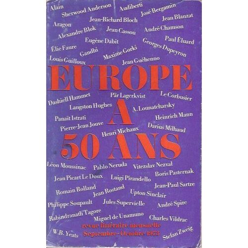 Numéro Spécial : Europe À 50 Ans