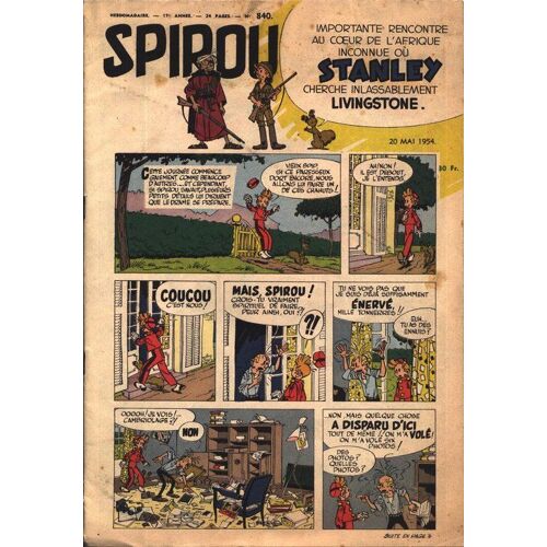 Spirou N° 840 : Stanley Cherche Inlassablement Livingstone