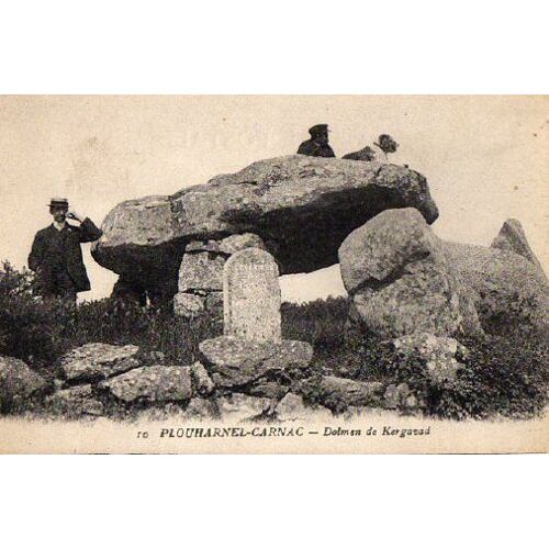 Cpa- Plouharnel-Carnac- Dolmen De Kergavad