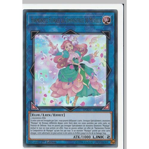 Yugioh! Harmoniste Florale La Compositrice De Musique Duov-Fr020
