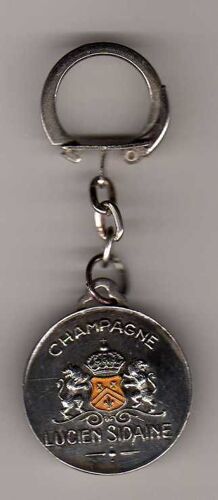 Porte-Clés Des Années 60 -  Métal - Champagne Lucien Sidaine - Pantin
