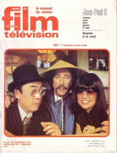 Amis Du Film Et De La Télévision  N° 271 : Jean-Paul 2 Résistant, Acteur, Poète, Penseur Et Pape - Bergman - Travolta Et La Discomanie - Couverture : Peter Sellers