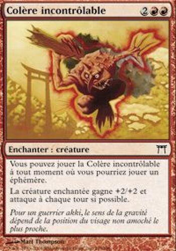 Colère Incontrôlable - Guerrier De Kamigawa - Commune