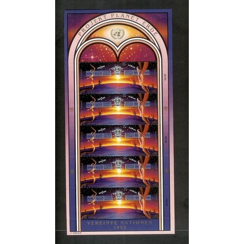 Nations Unies  Vienne Annee 1999 Bloc Feuillet Projekt Plaet Erde Neufs