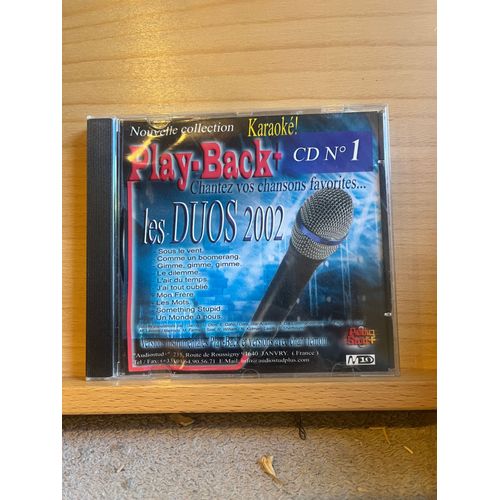 Cd Karaoke Play-Back N°1 Les Duos 2002 Audiostud+