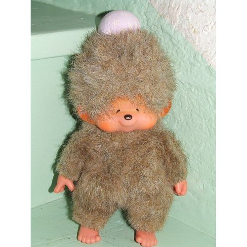 Kiki Sikiguchi Peluche Doudou Marron Beige 25 Cms