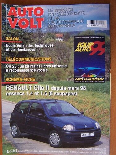 Revue Auto Volt Clio Ii Essence 1.4 Et 1.6  N° 759