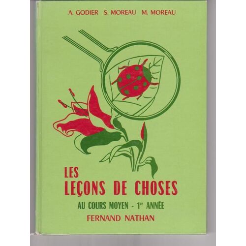 Les Leçons De Choses Au Cours Moyen 1ère Année