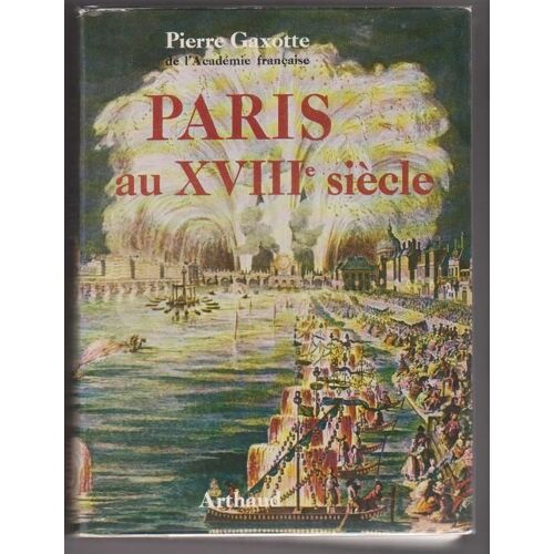 Paris Au Xviiie Siecle