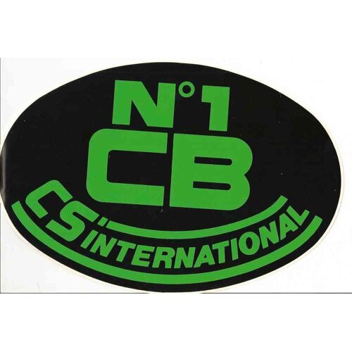 Autocollant N°1 Cb - Cs International - 16,5 X 25 Cm