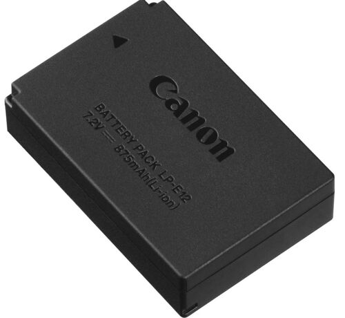 Batterie Li-Ion Canon Lp-E12 875 mAh pour EOS 100D, Kiss X7, M, Rebel Sl1