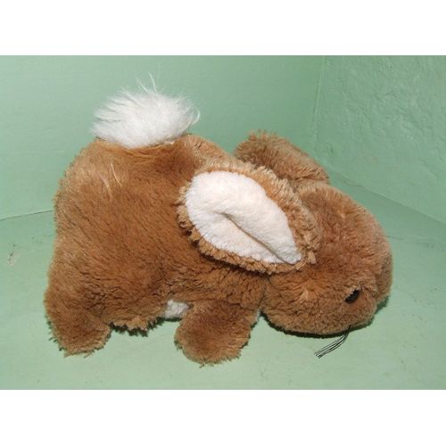 Lapin Eden Marron Beige Doudou Peluche De 20 Cms Oreilles De 7 Cms