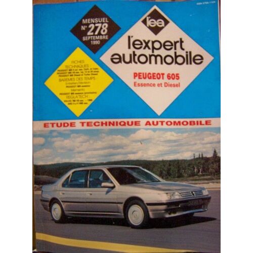 Revue Technique Rta Peugeot 605  N° 278