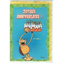 Carte Coccinelle Gotlib Joyeux Anniversaire Oh Yeah !, Bande Dessinée, Bd