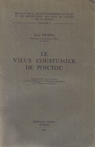 Le Vieux Coustumier Du Poictou