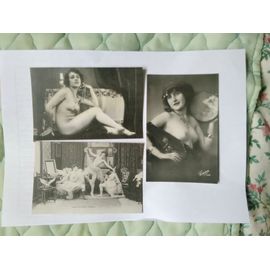 Lot De Copies De 3 Cartes Postales De Nues 1900-1920