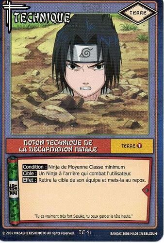 Te-21_Doton Technique De La Décapitation Fatale_Naruto Série 1_Vf