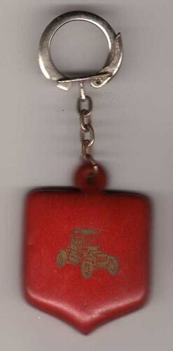 Porte-Clés Des Années 60 -  Cuir - Voiture - L'alsacienne Biscuits