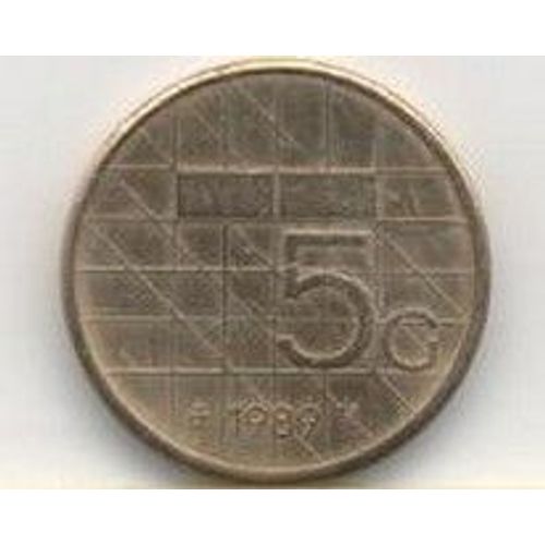 Pays-Bas 5 Guilder (Florin) 1989