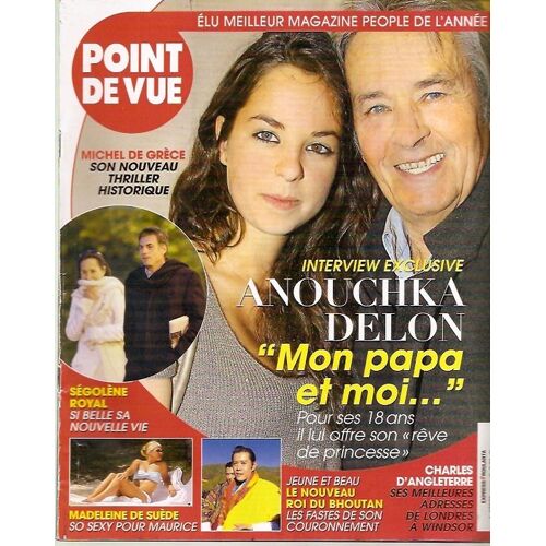 Point De Vue Du 12 Novembre 2008  N° 3147 : Alain Delon Anouchka Delon (Couverture +4p) Zizi Jeanmaire (4p)