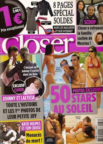 Closer N° 186 Du 02/01/2009