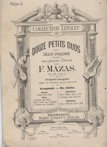 Douze Petits Duos Pour Deux Violons