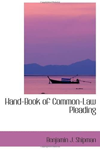 Hand-Book Of Common-Law Pleading