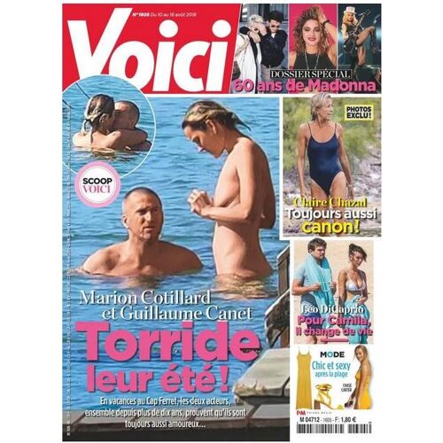 Voici 1605 2018 Canet Cotillard/Frederic Longbois/Adjani/Madonna/Duchovny/Chazal/Booba/Dicaprio